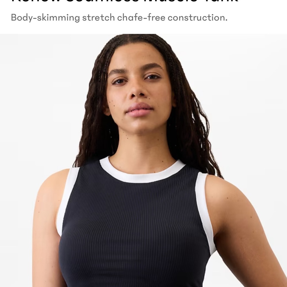 Athlete Black and White Women's Muscle Tank